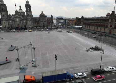Cierran Zócalo por logística de concierto Estamos Unidos Mexicanos