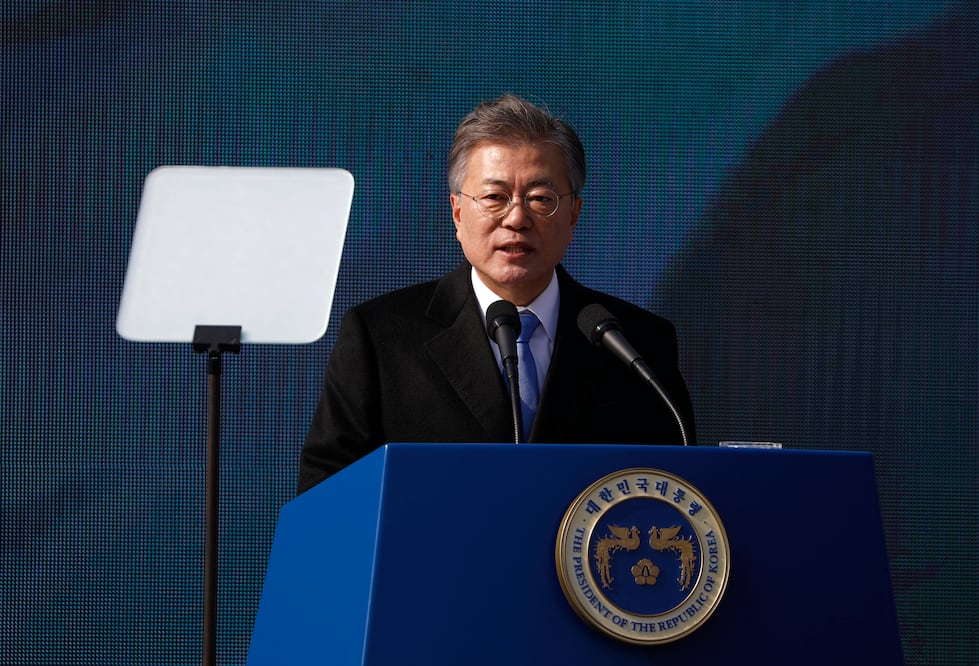 El presidente de Corea del Sur, Moon Jae in (Foto: AP)