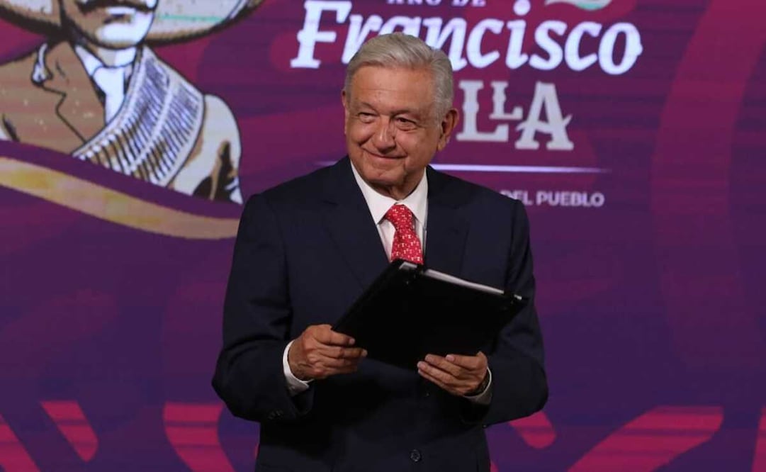 Presidente Andrés Manuel López Obrador en conferencia de prensa matutina en Palacio Nacional. Foto: Carlos Mejía / EL UNIVERSAL
