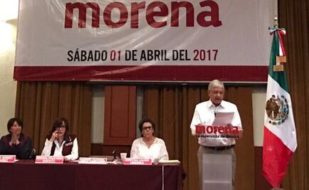 AMLO da informe anual en Consejo Nacional de Morena