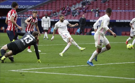 Benzema rescata al Real Madrid en el empate ante el Atlético de Madrid