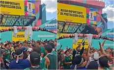 Mexicanos crean puente de vasos en FIFA Fan Fest y lanzan a personas por encima; video se viraliza en redes