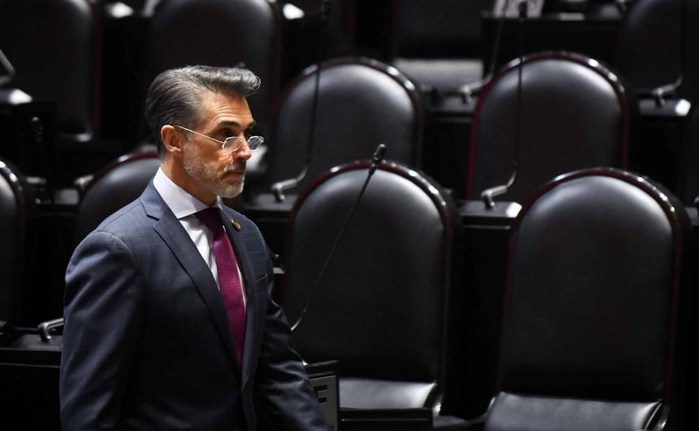 Sergio Mayer, diputado de Morena, durante sesión ordinaria de la Cámara de Diputados el pasado 23 de abril. Foto: Mario Jasso / Cuartoscuro.com