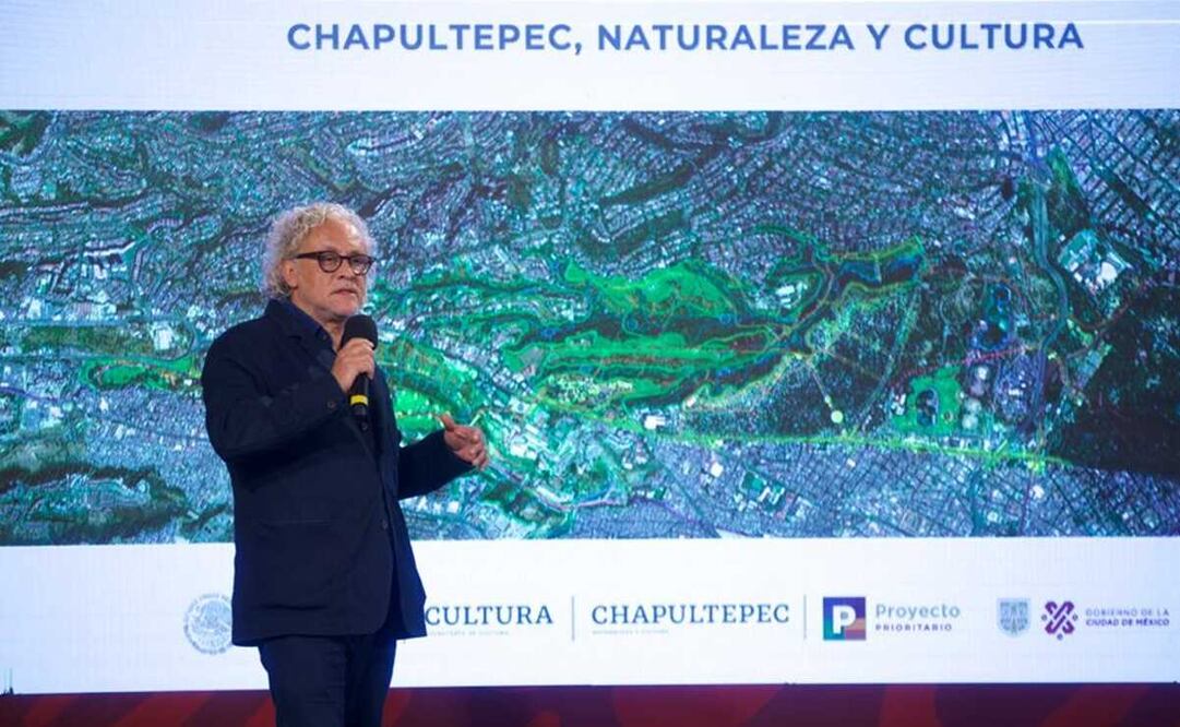 El artista Gabriel Orozco, durante la conferencia matutina del presidente Andrés Manuel López Obrador. Foto: Germán Espinosa/ EL UNIVERSAL