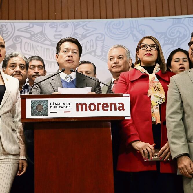 Mario Delgado, coordinador de Morena en la Cámara de Diputados, rechazó las críticas contra la Guardia Nacional que aseguran que ésta militarizará al país. JUAN CARLOS REYES/EL UNIVERSAL