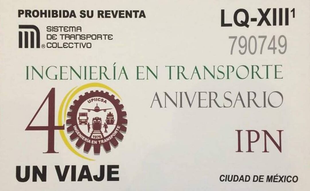 Metro vende boleto conmemorativo del IPN
