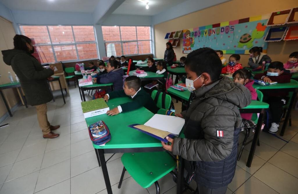 Clases en el Edomex. FOTO: Jorge Alvarado/ EL UNIVERSAL/