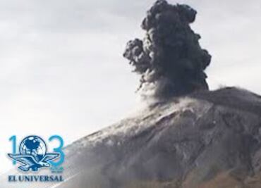 Reportan dos explosiones del volcán Popocatépetl