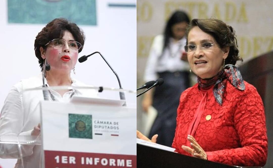 Diputadas Anita Sánchez y Dolores Padierna Luna / Fotos tomadas de Twitter @Dolores_PL @ANITASANCHEZCA1 