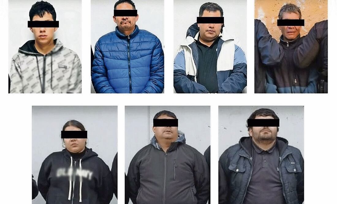 Los seis hombres y la mujer fueron detenidos en un operativo cooordinado y simultáneo “sin uso de violencia”, informaron distintas corporaciones. Foto: Especial