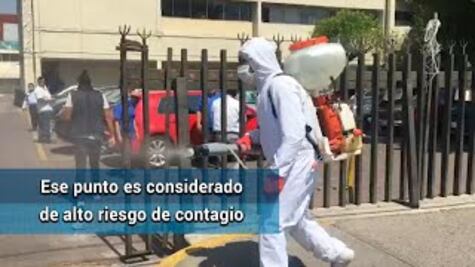 Sanitizan Periférico Oriente para evitar la propagación del Covid-19