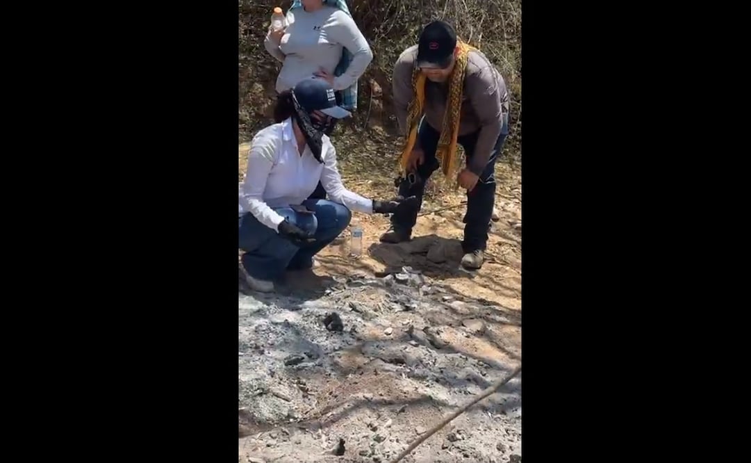 Hallazgo de restos humanos en Pesqueira, Sonora. Foto: captura de pantalla
