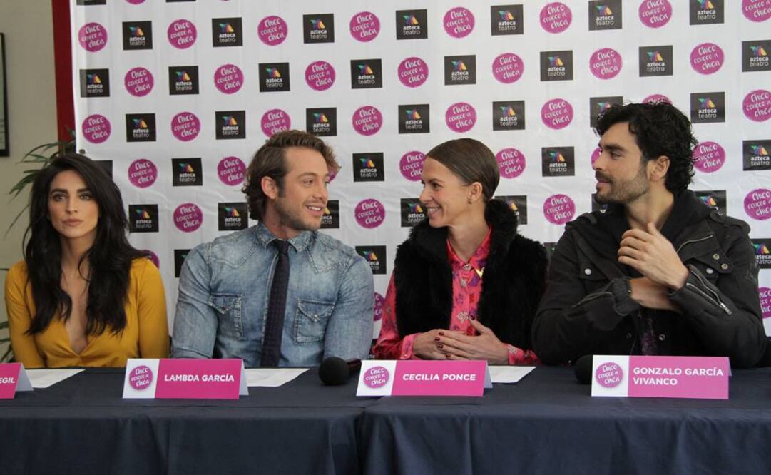 Ceci Ponce, Bárbara de Regil, Gonzalo García Vivanco y Lambda García integran el elenco de la obra. FOTO: Carlos Mejía/EL UNIVERSAL.
