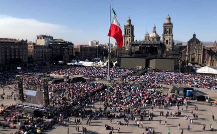 Concierto de Shakira comienza a llenar el Zócalo capitalino; redoblan vigilancia en primer cuadro de la CDMX