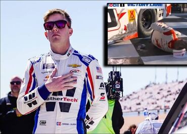 Piloto de Nascar sufre grave accidente en festejo de su victoria; fue llevado de emergencia al hospital