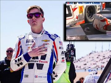 Piloto de Nascar sufre grave accidente en festejo de su victoria; fue llevado de emergencia al hospital