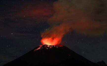 Registran fuerte explosión en volcán Popocatépetl
