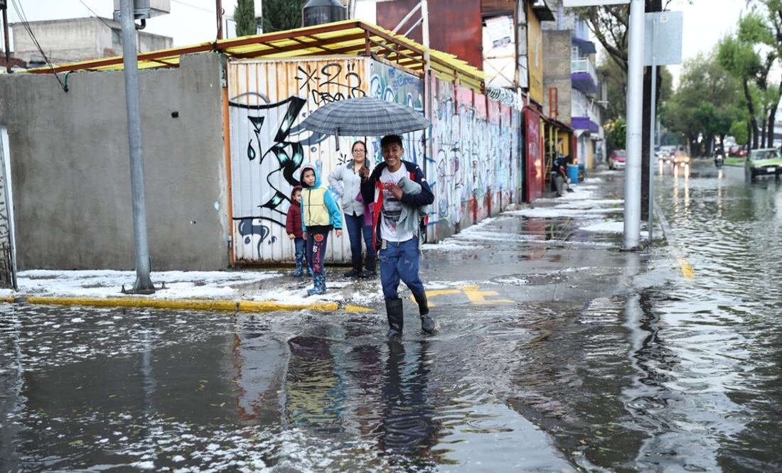Lluvia con granizo en la CDMX (Foto: Archivo / EL UNIVERSAL)