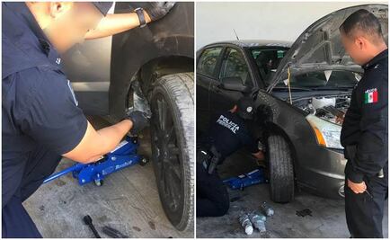 Aseguran 5 kg de crystal ocultos en estribo de auto en Sonora