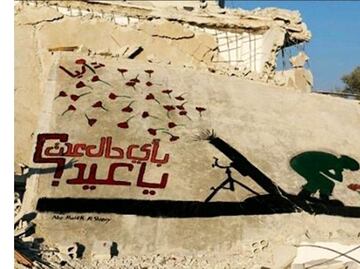 Banksy sirio pinta por la paz en su país