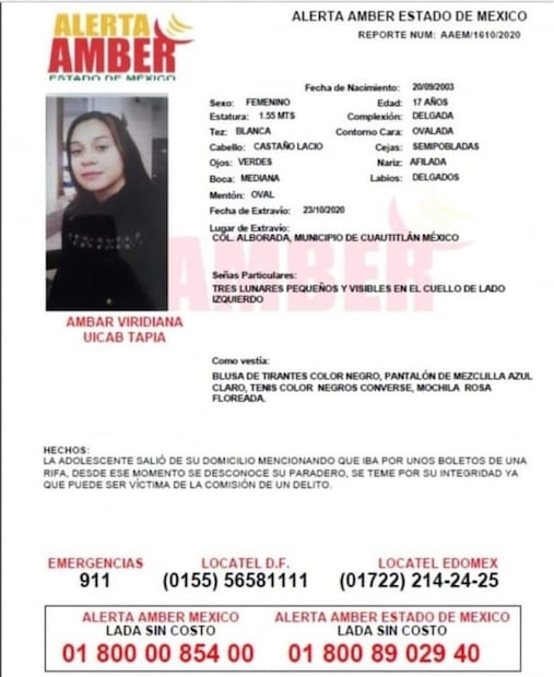 Encuentran el cuerpo de Ámbar Viridiana, de 17 años, en Cuautitlán 