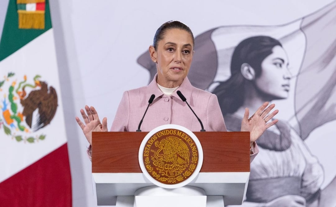 Conferencia matutina de la presidenta Claudia Sheinbaum Pardo el 09 de febrero de 2025. Foto: Hugo Salvador / EL UNIVERSAL