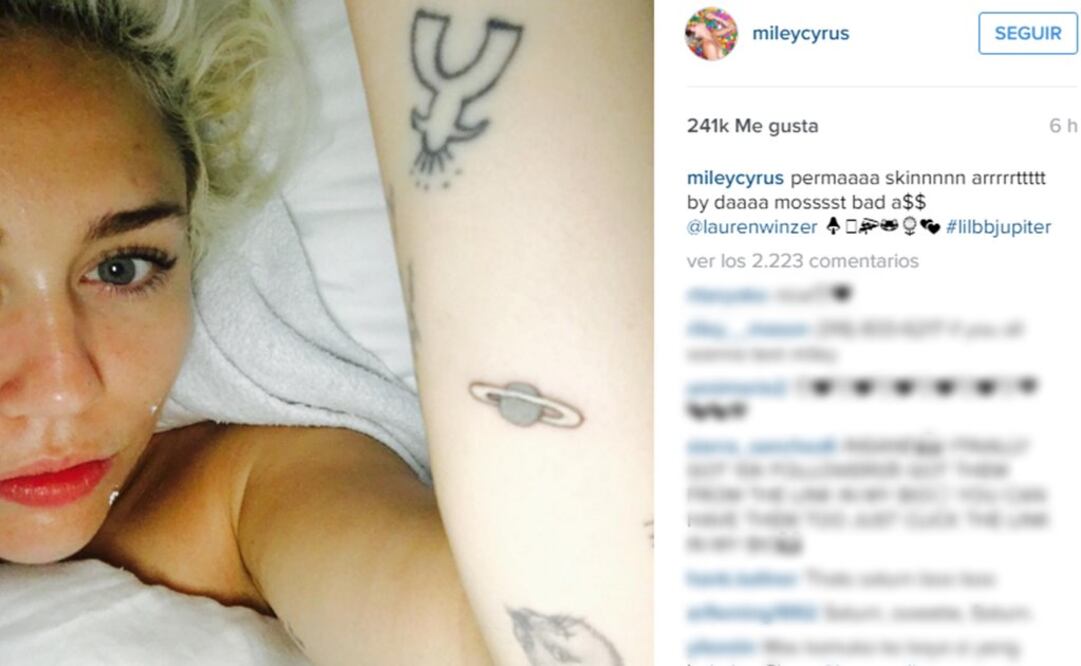 Foto: Instagram de Miley Cyrus