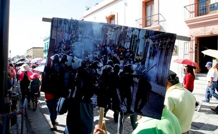 Con marcha, maestros exigen castigo a ex gobernador Ulises Ruiz