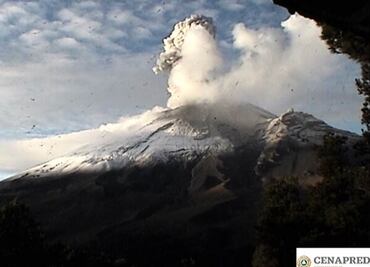 Popocatépetl emite 192 exhalaciones en las últimas 24 horas