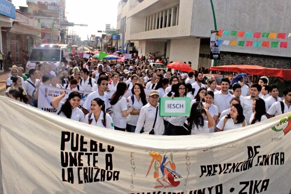 La campaña contra el zika comprende la eliminación de criaderos y frenar el desarrollo del mosco Aedes Eegypti, transmisor de la enfermedad (ESPECIAL)