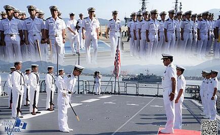 Arriba escuadra naval japonesa a México