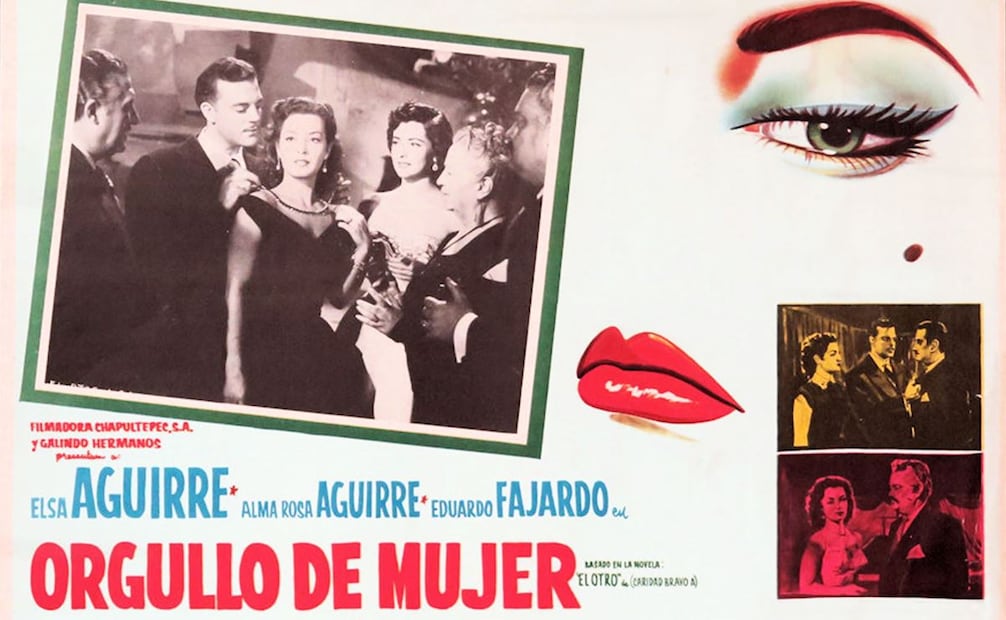 Póster de “Orgullo de Mujer”, 1956. Dentro de las historias de Caridad Bravo fueron recurrentes las tensiones entre hermanos. Foto: IMDb/ESPECIAL.