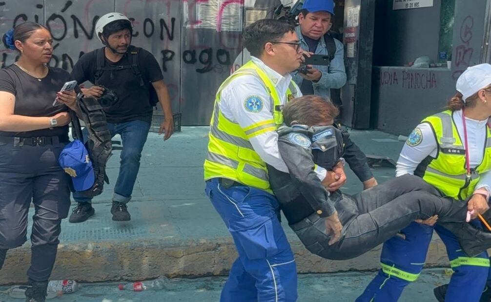 Policías auxiliares resultan lesionados. Foto: Juan Carlos Williams