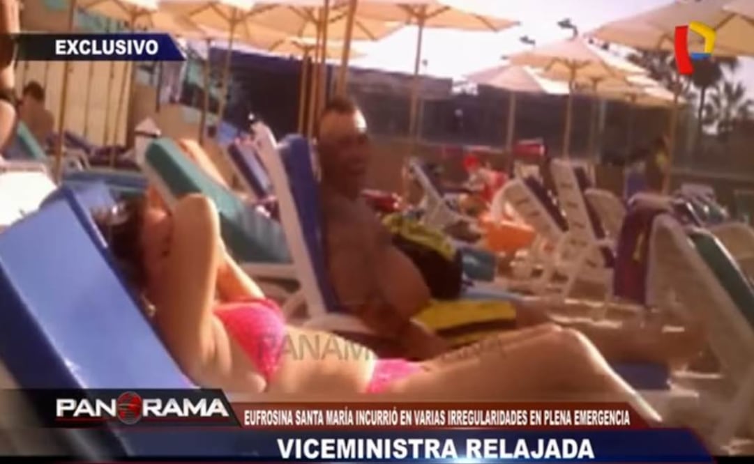 Despiden a viceministra por tomar el sol mientras Perú se inundaba