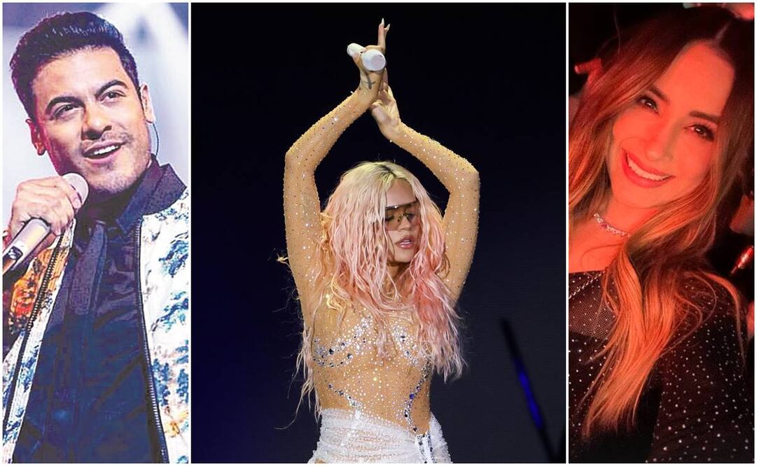 Carlos Rivera y Cynthia Rodríguez no se dejaron ver juntos en el concierto de Karol G. Foto: Archvio/ Diego Simón Sánchez.