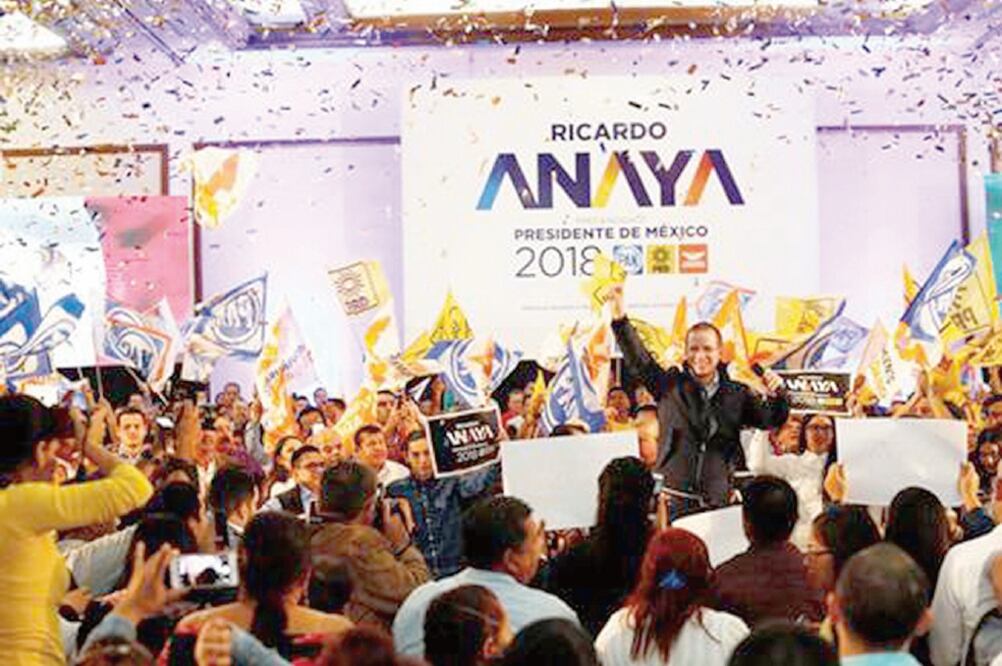 Ricardo Anaya afirmó que en el PRI dejaron de señalar a Andrés Manuel López Obrador, para atacar a la coalición Por México al Frente. (ESPECIAL)