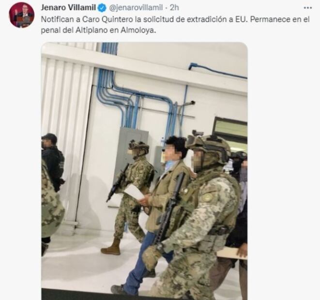 La DEA reclutó a familiares de Caro Quintero de informantes: The Washington Post