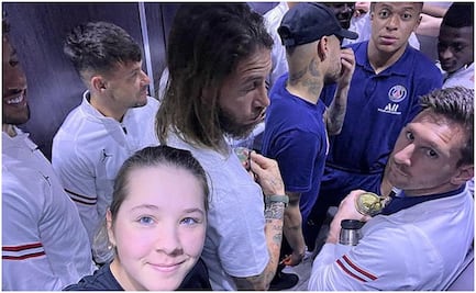 Joven golfista se encuentra en el elevador a todas las figuras del PSG