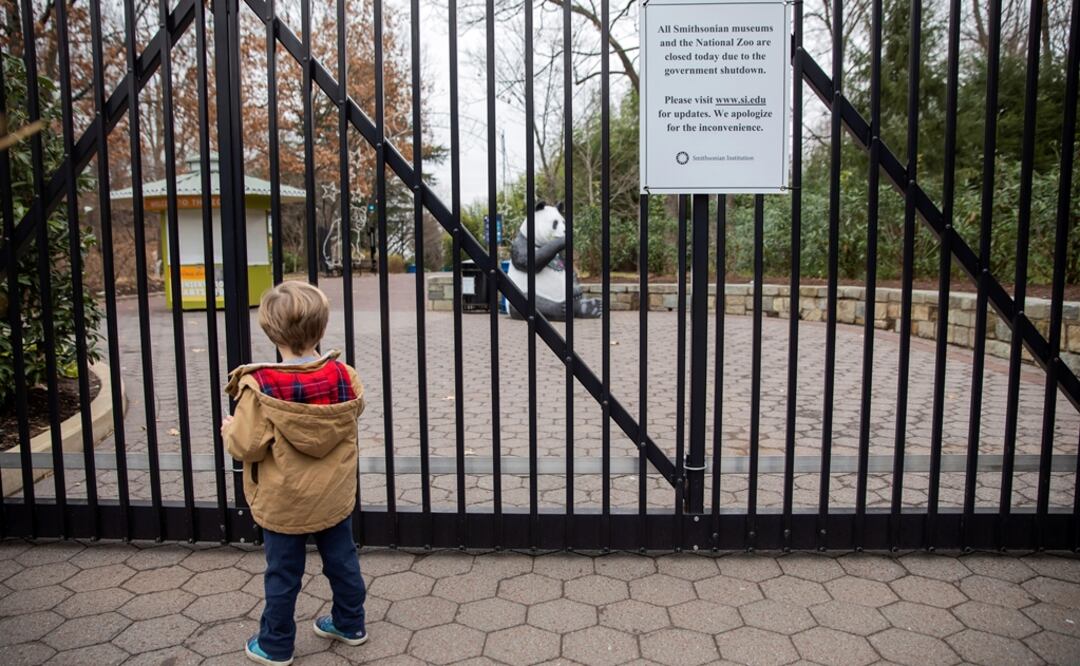 En Washington, los 17 museos administrados por el Instituto Smithsoniano y el Zoológico Nacional cerraron sus puertas el miércoles tras quedarse sin fondos de emergencia. Foto: EFE