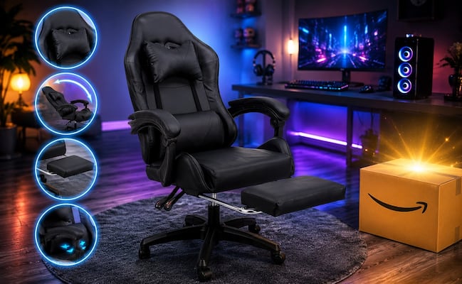 Amazon México remata silla gamer reclinable con reposapiés; juega con mayor comodidad por un precio accesible