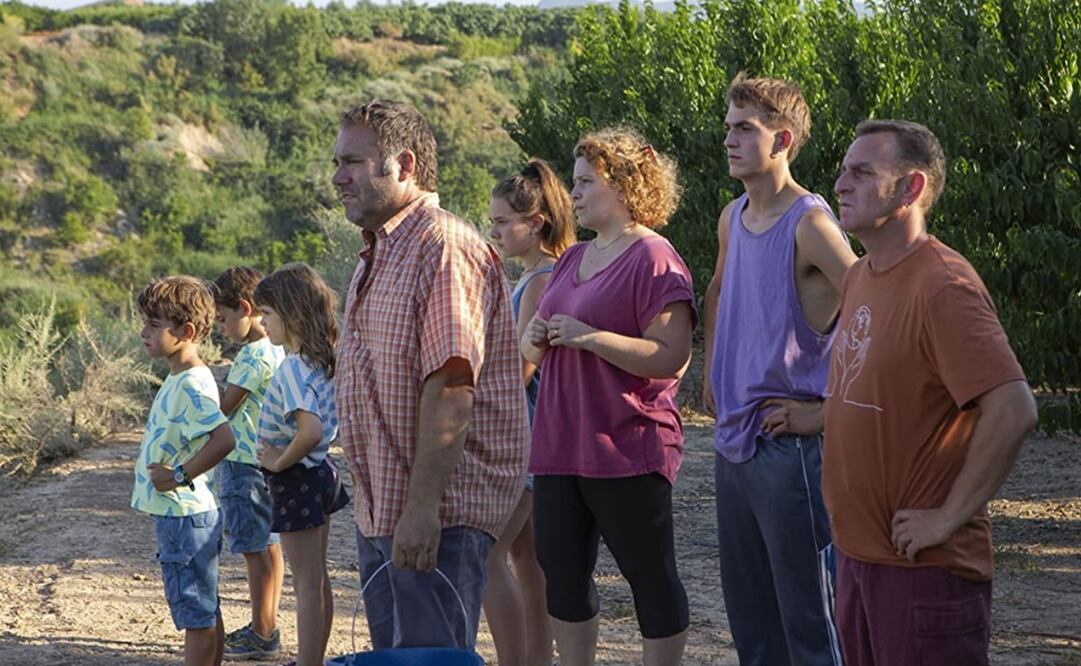 En "Alcarràs, la familia Solé se reúne después de décadas cultivando las mismas tierras, para realizar la que probablemente sea su última cosecha.