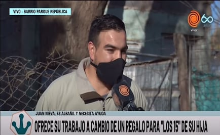 Albañil busca trabajo para regalar a su hija quinceañera una tablet para sus estudios