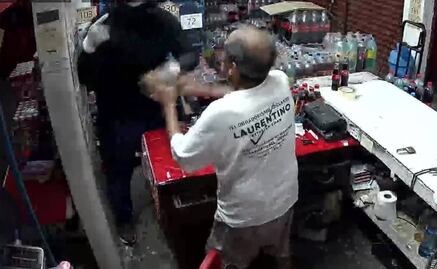 Video. Ladrón arroja contra el suelo a adulto mayor para asaltar tienda en Chetumal