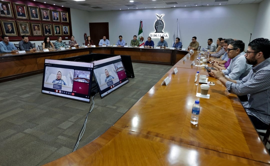 La gobernadora interina, Yeraldine Bonilla Valverde, recomendó reforzar seguridad en una reunión con su gabinete que presidió a distancia por estar en proceso de recuperación posparto. | Foto: Especial.