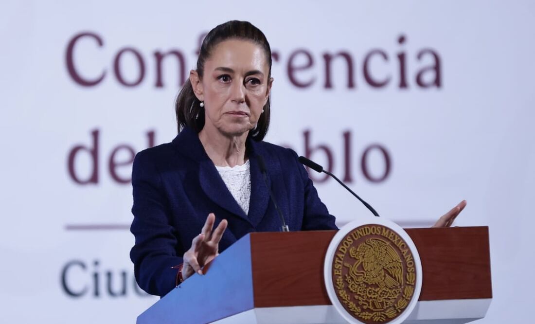 Conferencia matutina de la presidenta Claudia Sheinbaum el 10 de marzo de 2025. Foto: Fernanda Rojas/EL UNIVERSAL