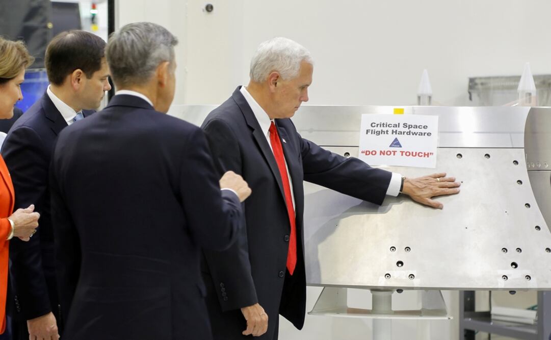 El vicepresidente Mike Pence asistió al Centro Espacial Keneddy. Foto: Reuters