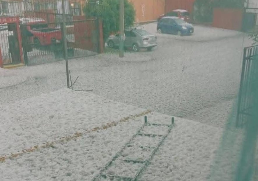 La lluvia se detuvo después de poco más de 30 minutos. Foto: Especial