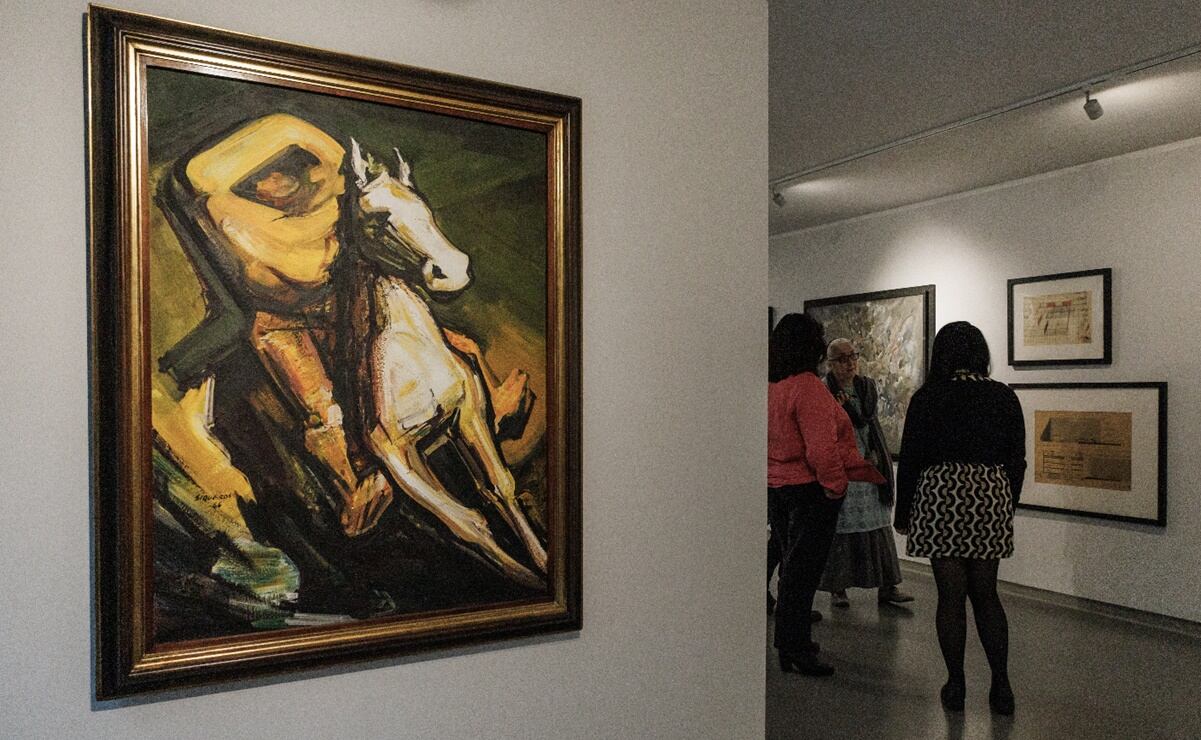 Conmemoración al 50 aniversario del Museo Carrillo Gil con un recorrido de exposiciones como una colección de Siqueiros y Carrillo Gil con la compañía de Tatiana Cuevas,Gabriela Saenz Carrillo y Lucina Jiménez. Foto: Yaretzy M. Osnaya /EL UNIVERSAL.