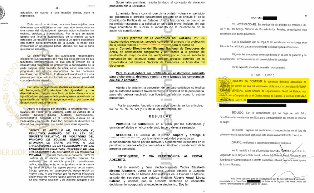 “Cosa juzgada”. Sentencia definitiva
absolutoria firme, emitida el 16 de
mayo de 2024.