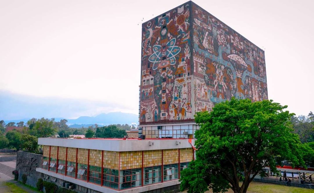 Biblioteca Central de la UNAM en Ciudad Universitaria. (03/09/26) Foto: Santiago Reyes